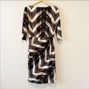 Jacob | Black and Grey Dress with Ruching Detail